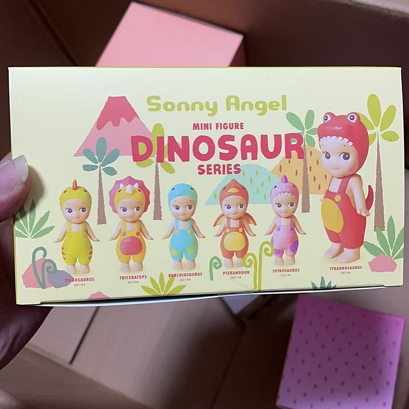 New Hot Sonny Angel Blind Box Dinosaur Hippers Series Anime Figures Ornaments Seoul Strawberry Dolls