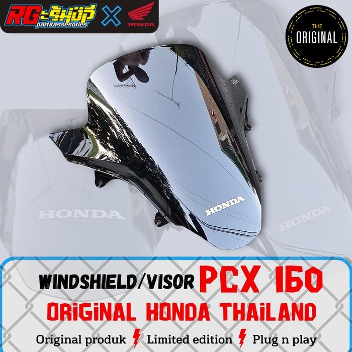 PROMO visor windshield wind screen black PCX 160 original Honda Thailand