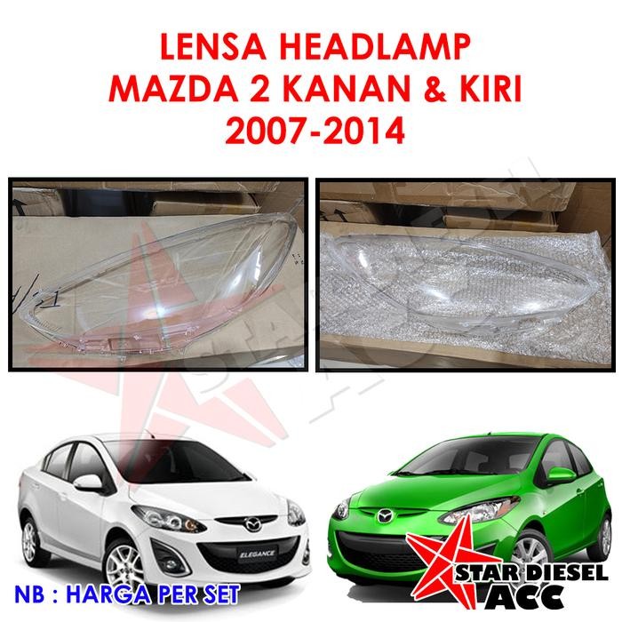 Head Lamp Lensa Mika Mazda 2 Lampu Besar Mazda 2 Lensa Mika Mazda 2
