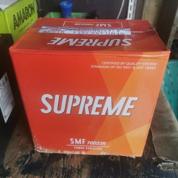 Aki Baterai Kering Supreme 70D23R/55D23R Korea Dodge Journey Dfsk