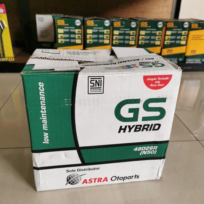 Aki Kijang/ Gs Hybrid N50/ Gs N 50/ Gsn50 Astra Otoparts/ Aki Genset