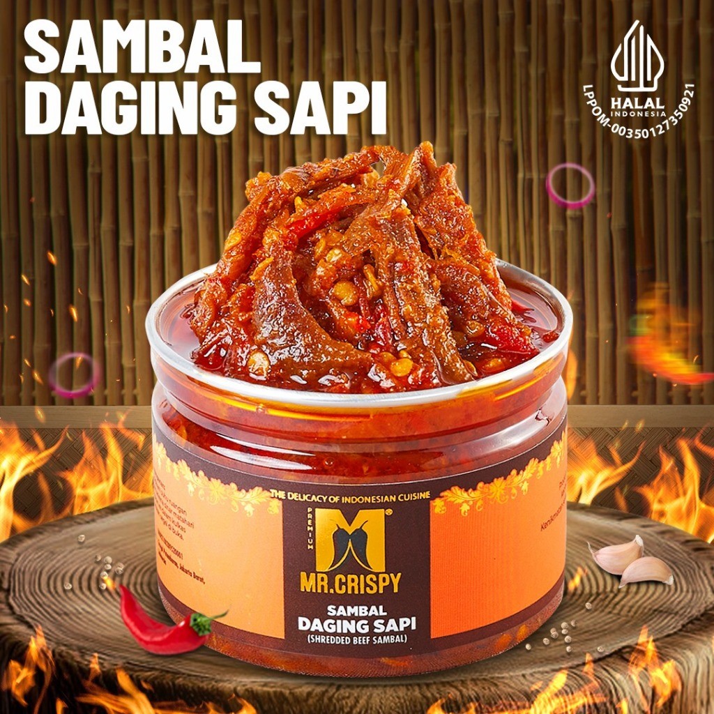 

Sambal Daging Bebek/Ayam/Sapi/Sambel Mr.Crispy