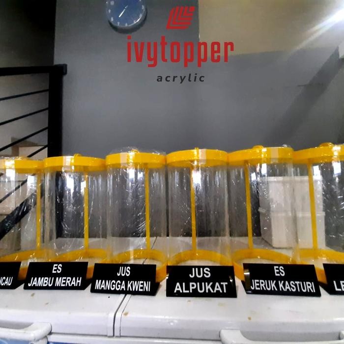 Tabung Es Buah Akrilik 15 Liter D22 T45 Tempat Minuman Es