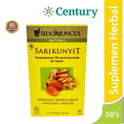 

Terlaris Sido Muncul Sari Kunyit 30 Kapsul / Suplemen Herbal / Antioksidan