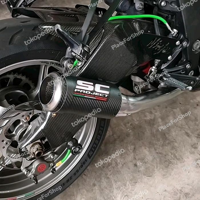 knalpot sc project new zx6r zx-6r 636 zx-636 crt carbon