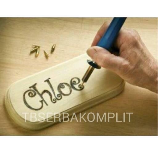 

Solder bakar set alat lukis kayu bambu gambar menggambar