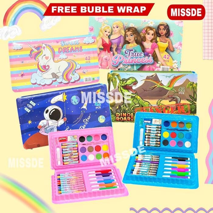 

ART SET 42 PCS / CRAYON SET 42 PCS / ALAT LUKIS ANAK KARAKTER
