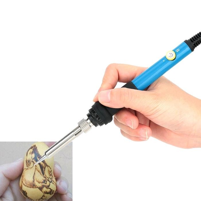 

35 in 1 Alat Lukis Bakar Wood Burning Pen Pyrography Set Scorch Burned Marker Pyrography Pen For