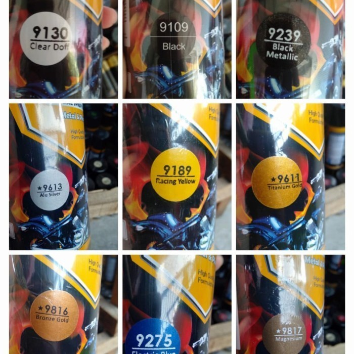 JTTOP" PILOX PILOK DITON BLACK METALLIC 9239 DITON PREMIUM HITAM KILAP 400CC