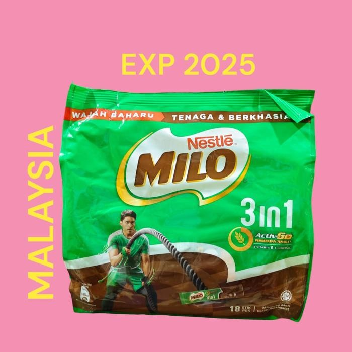 

Ready- Milo 3 In 1 Activ Go Msalaysia 18+3 Sachet