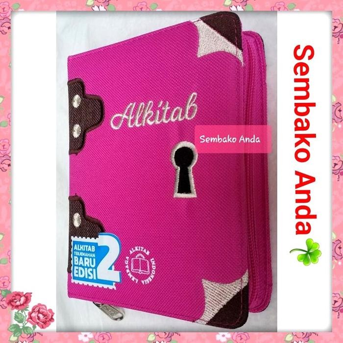 Alkitab Anak Kristen Ukuran Kecil Resleting Lai Tb2 034 Ti Pink Biru B