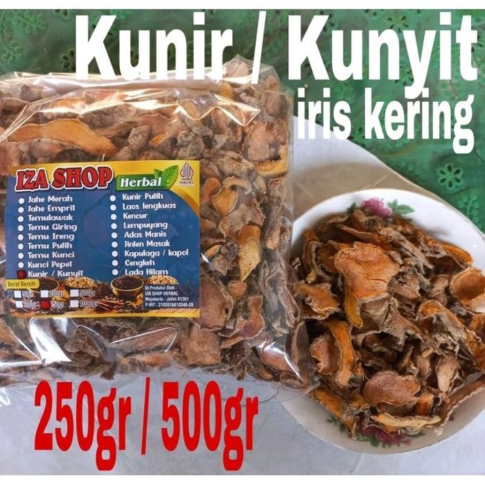 

Terlaris Kunyit/Kunir Iris Kering 500Gr
