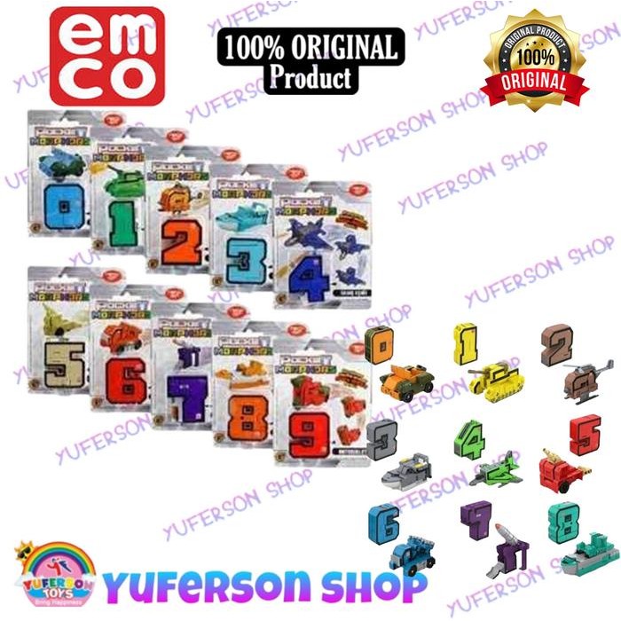 ASLI EMCO Pocket Morphers Number Set - 10 Pcs