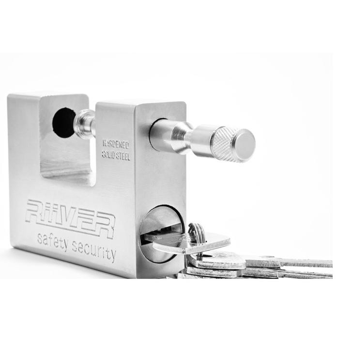 Gembok Baja Anti Maling Gembok Besar Kunci Kokoh Gembok Panzer