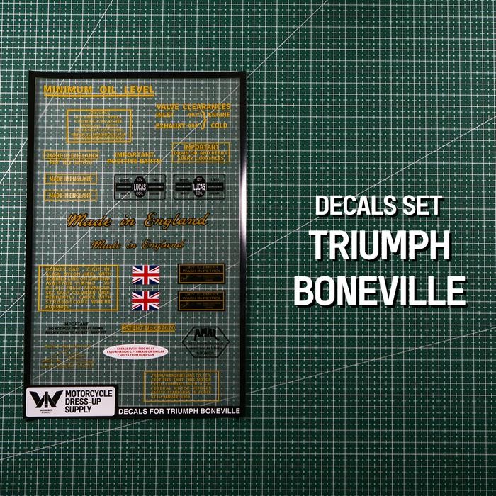 Ready JT Sticker Detail/Stiker detail/Warning Sticker/TRUMPH/TRIUMPH BONEVILLE