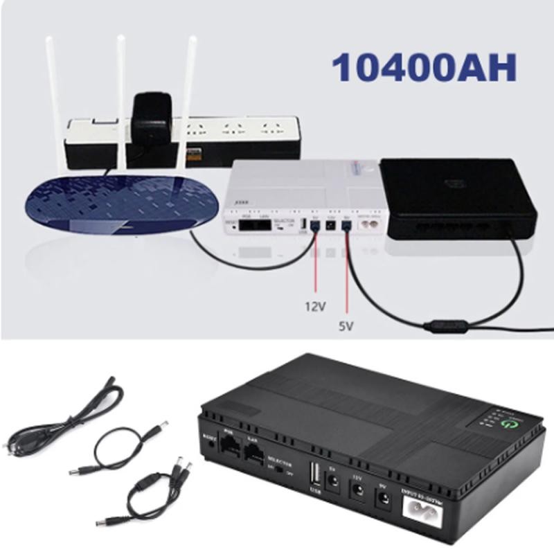 Mini Portable Route UPS 5V, 9V, 12V ,24V Uninterruptible Power Supply Multipurpose Mini UPS Battery 