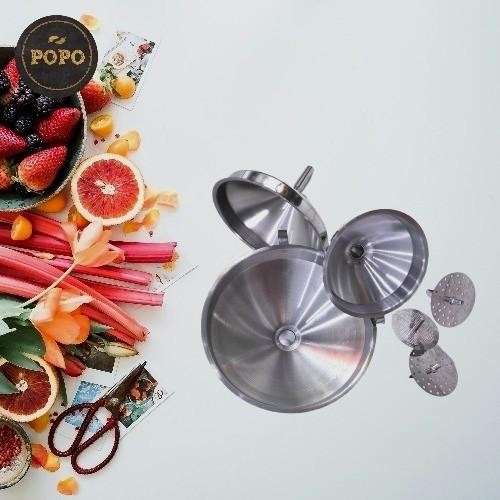 

Terlaris Corong Stainless Dengan Saringan Funnel Filter Saring Minuman Susu Teh Multifungsi Bensin