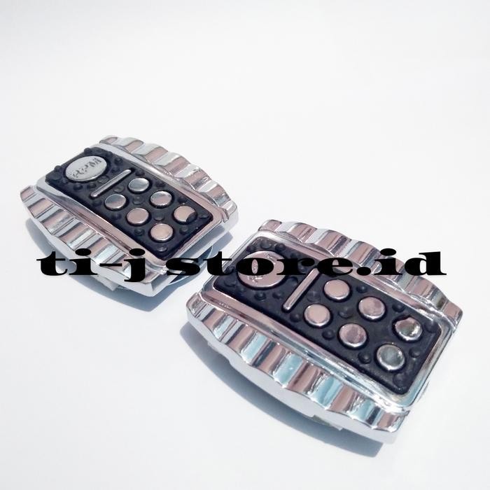 1 Set Cover Pijakan Pedal Gigi Dan Rem Besi Anti Slip Universal Untuk Semua Jenis Motor