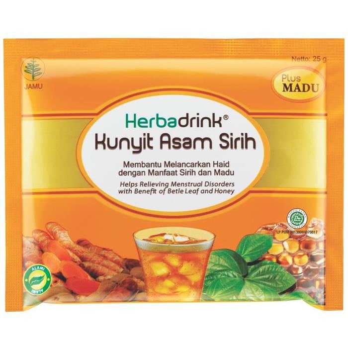

Terlaris Herbadrink Kunyit Asam Sirih Madu Serbuk Minuman Lancar Haid