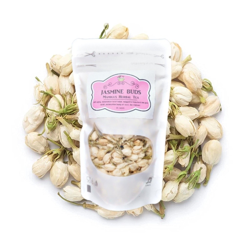

TERMURAH!! POUCH Teh Kuncup Bunga Melati / Jasmine Buds Flower Tea / Teh Herbal