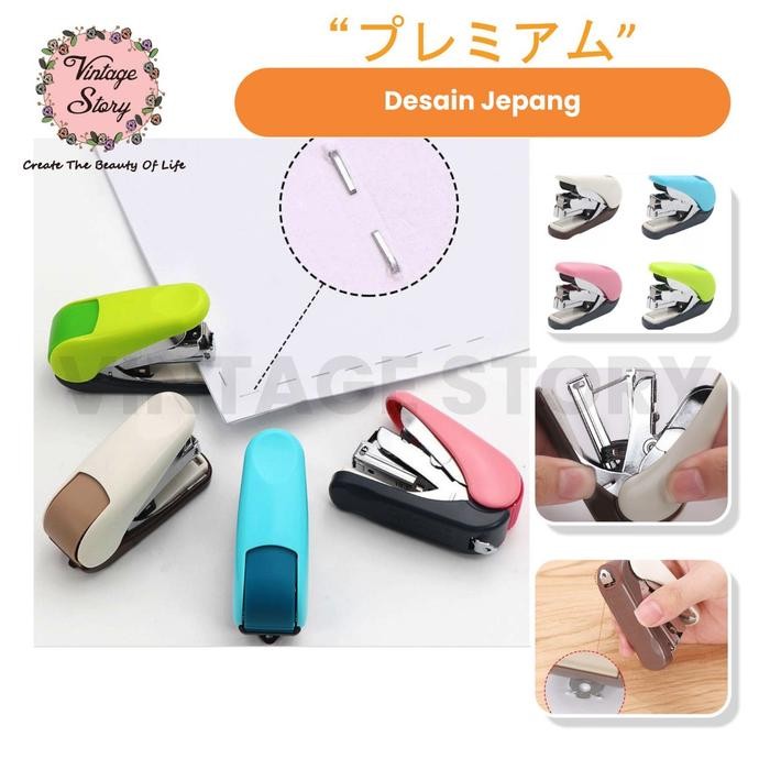 

Stapler Staples Mini Jepretan Kertas ATK Desain Portabel