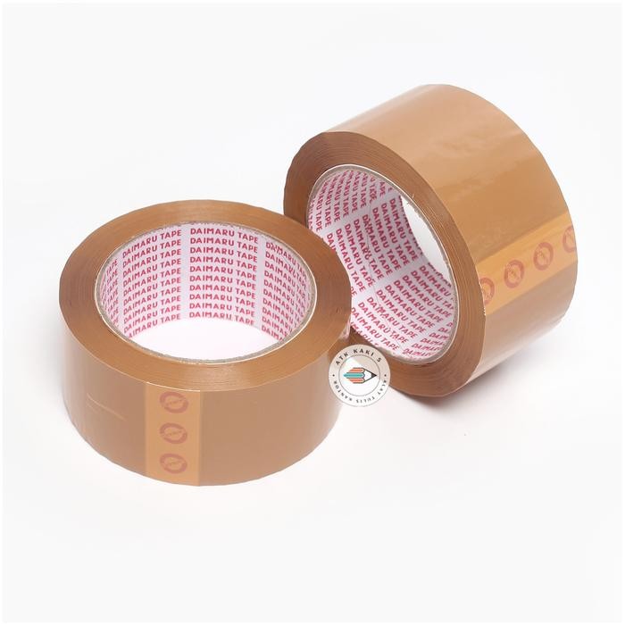 

GROSIR!!! Lakban Bening Coklat Daimaru 90 Yard ATK