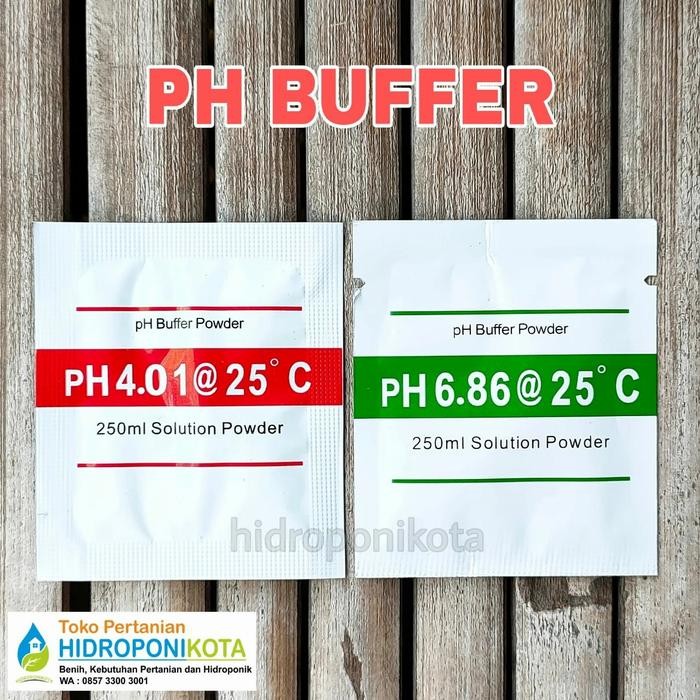 TERMURAH serbuk kalibrasi ph meter set (4.01 + 6.86) - ph buffer