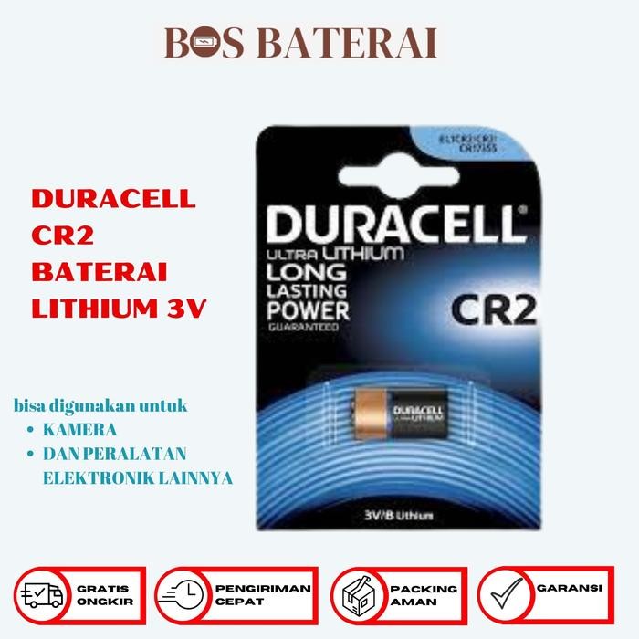 TERLARIS DURACELL CR2 3V LITHIUM BATERAI BATRE LITHIUM 3V CR2 DURACEL DURACELL SALE