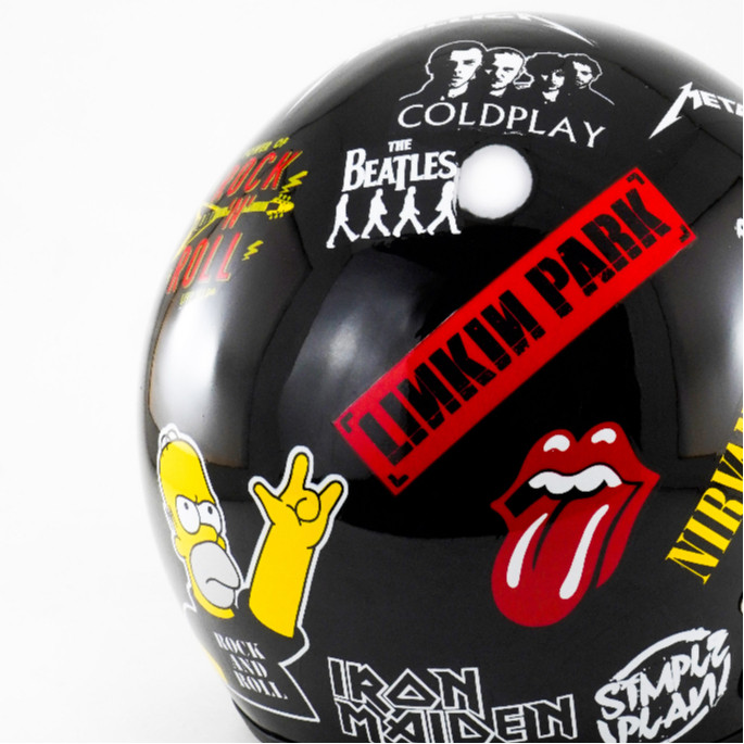 R-six Helm Bogo Dewasa SNI Motif Band Series