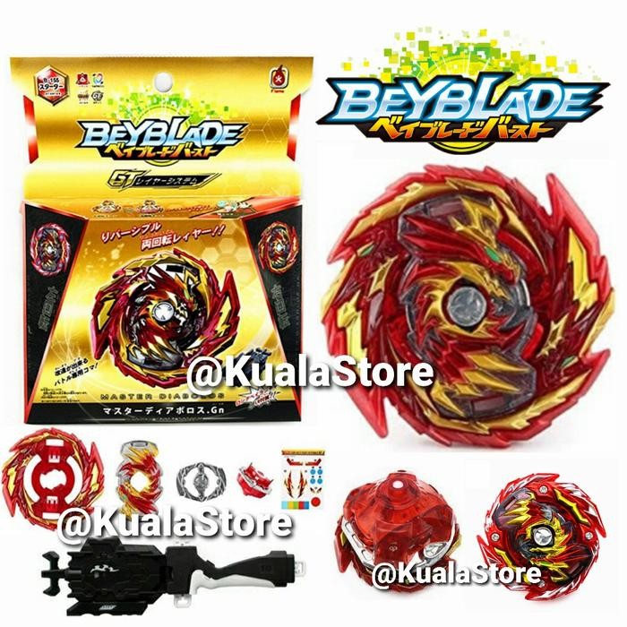 ASLI Beyblade Burst GT Rise Master Daiblos Diabolos B155 Gangsing Bayblade