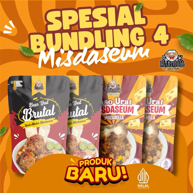 

CPT - BUNDLING 4 ZATal MISDASEUM ( 2 mozarella misdaseum dan 2 Brutal Misdaseum ) Maknyoss