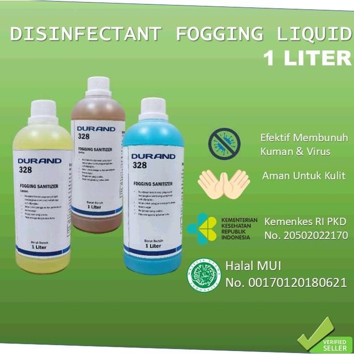 NEW ` DISINFEKTAN FOGGING LIQUID UKURAN 1 LITER - DISINFEKTAN ASAP FOGGING