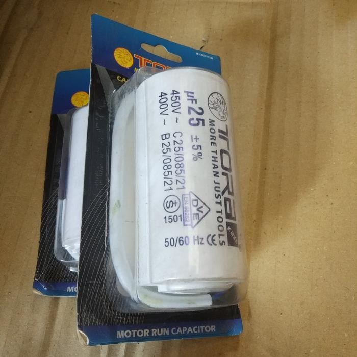 Kapasitor 25Uf Capacitor Tora Ready Stok