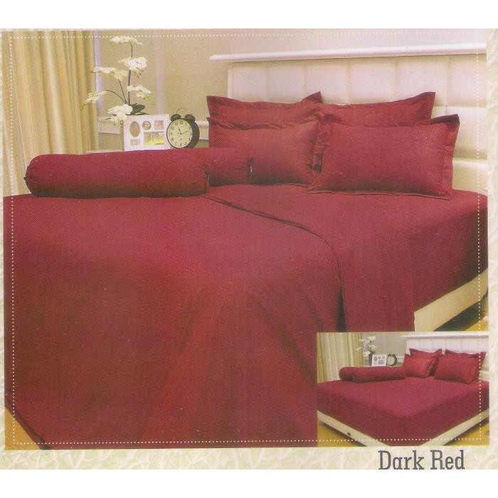 Sprei Polos halus Katun lembut Maroon (200x200)Merah Maroon