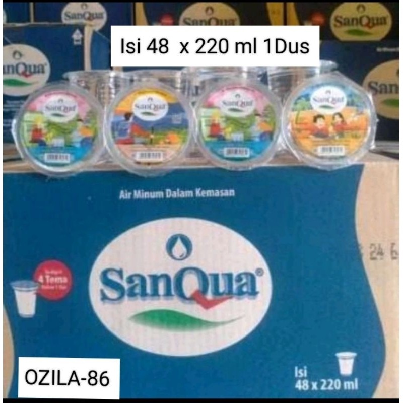 

Sensasi Lezat Sanqua Gelas (1 Dus ) Isi : 48 X 220 Ml