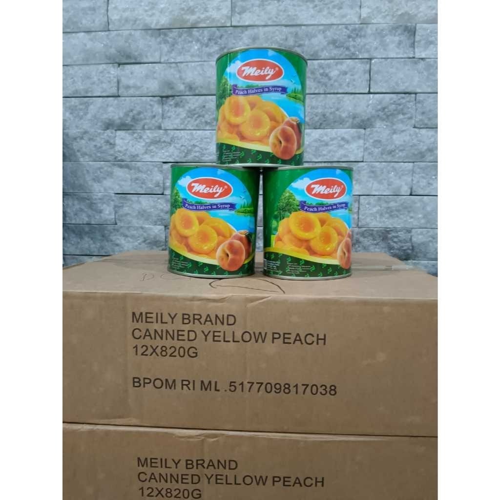

Konter Makanan Meily Peach Halves 820 Gr, Buah Kaleng Peach