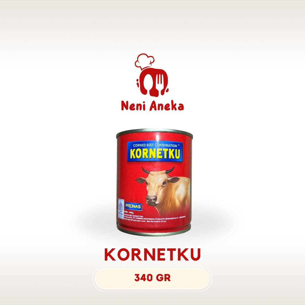 

Konter Makanan Pronas Kornetku Corned Beef Kornet Daging Sapi - 340Gr