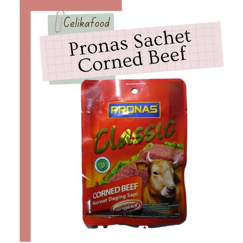 

Konter Makanan Corned Beef Pronas Classic 50 Gr 1 Pcs Kornet Daging Sapi Giling