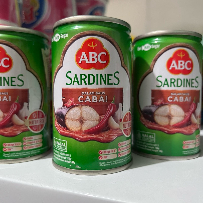 

Konter Makanan Sarden Abc Saus Cabai / Saus Tomat 155Gr