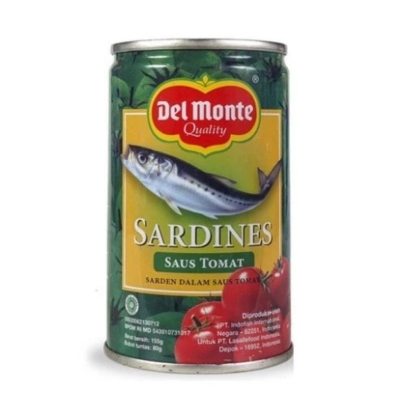 

Konter Makanan Del Monte Sarden Saus Tomat 155 Gr
