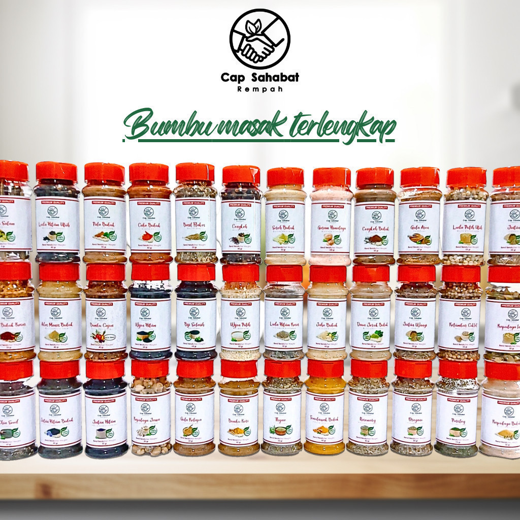 

Sensasi Lezat Cap Sahabat - Rempah Botol Premium All Variant / Bumbu 100% Premium Quality