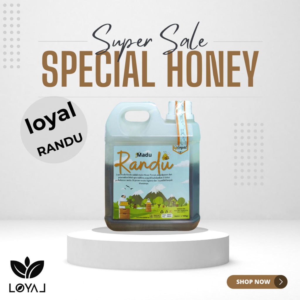 

Sensasi Lezat Madu Gholiban Madu Hutan Asli Original Kemasan 1Kg Mengandung Beepollen Royal Jelly