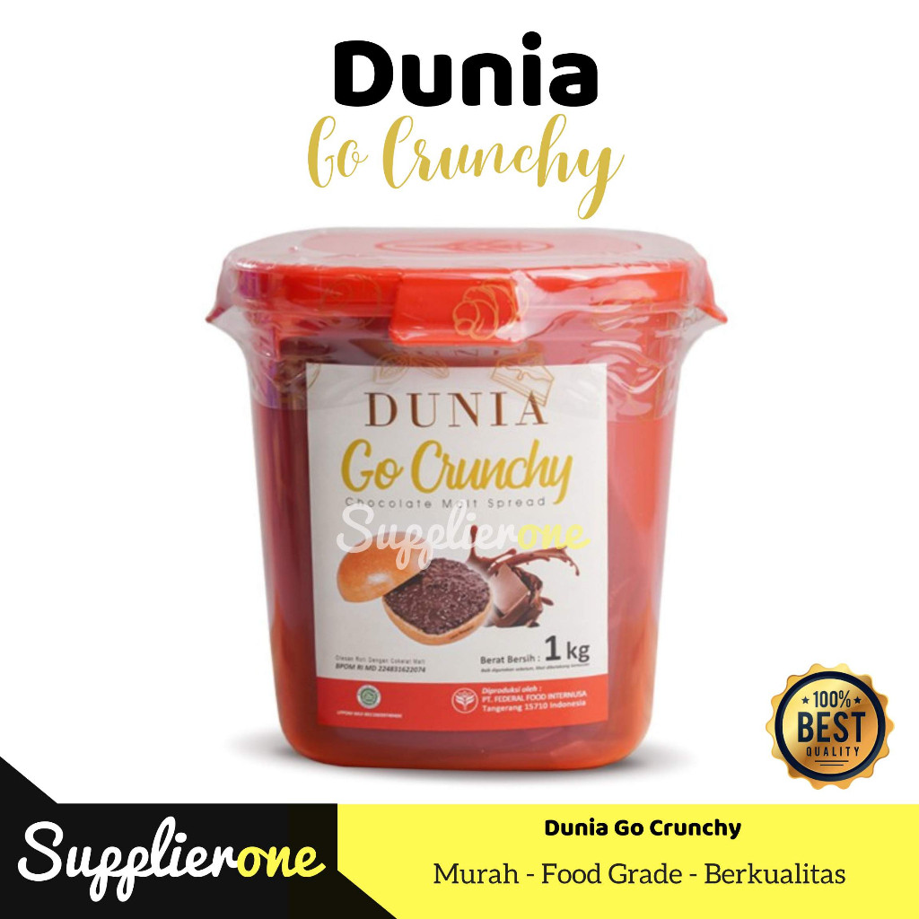 

Sensasi Lezat Dunia Go Crunchy 1Kg / Selai Roti Bakar / Toping Roti / Selai Roti / Selai Coklat /