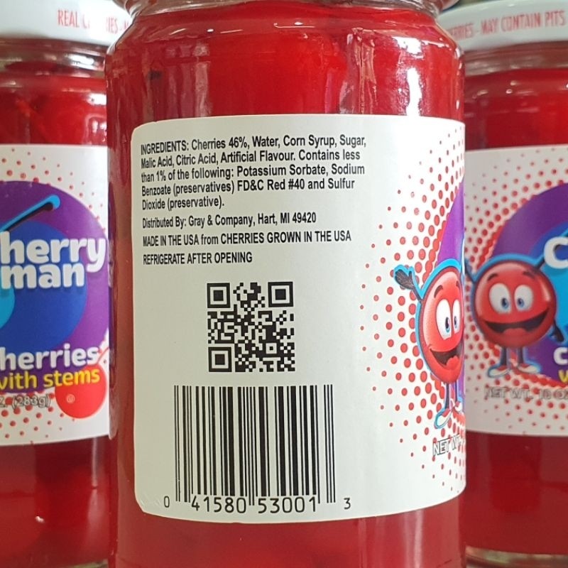 

Sensasi Lezat Cherryman Cherry Tangkai 283Gr / Cherry Merah Tangkai / Cerry Tangkai Merah