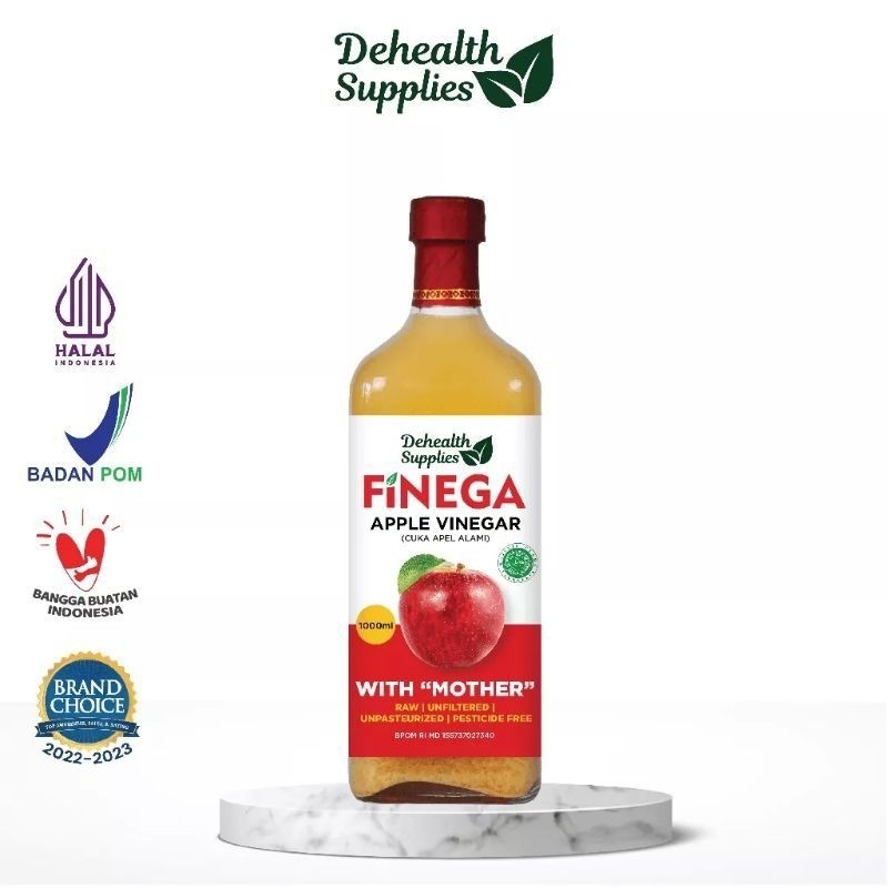 

Sensasi Lezat Finega Cuka Apel With Mother 1000 Ml 1 Liter Botol Kaca Dehealth Supplies