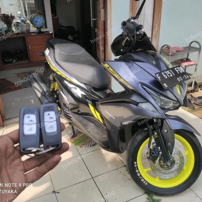 Keyless Yamaha Aerox Ori Pakai Modul Dan Remot Pcx Ori