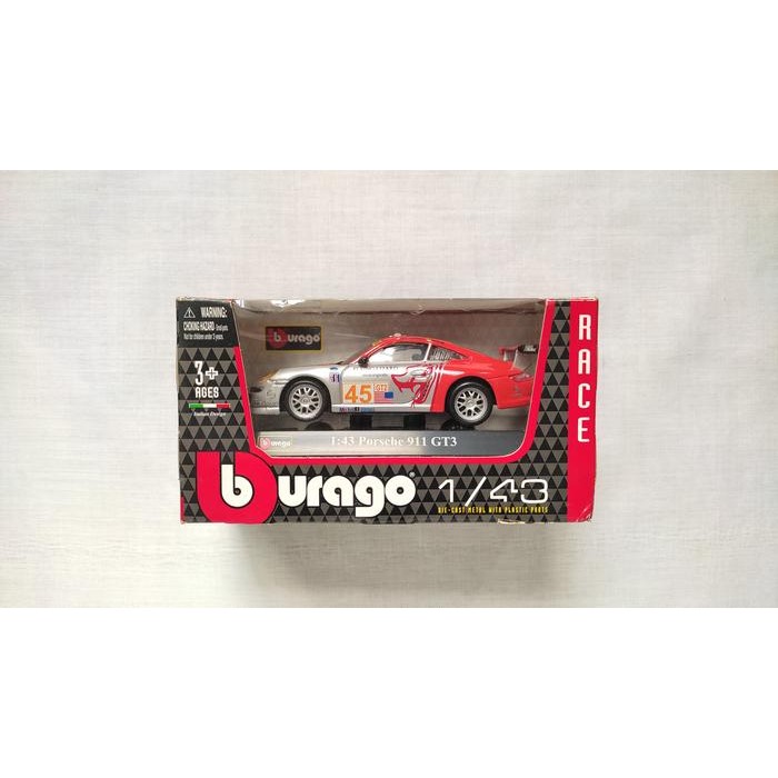 Terlaris Bburago 1:43 Race Porsche 911 Gt3 Rsr Diecast