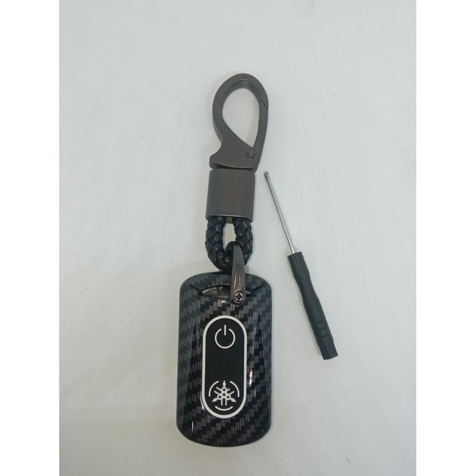 Terbaru.. Cover Remote Kunci Smart Key Motor Yamaha Nmax Premium Keyless Karbon
