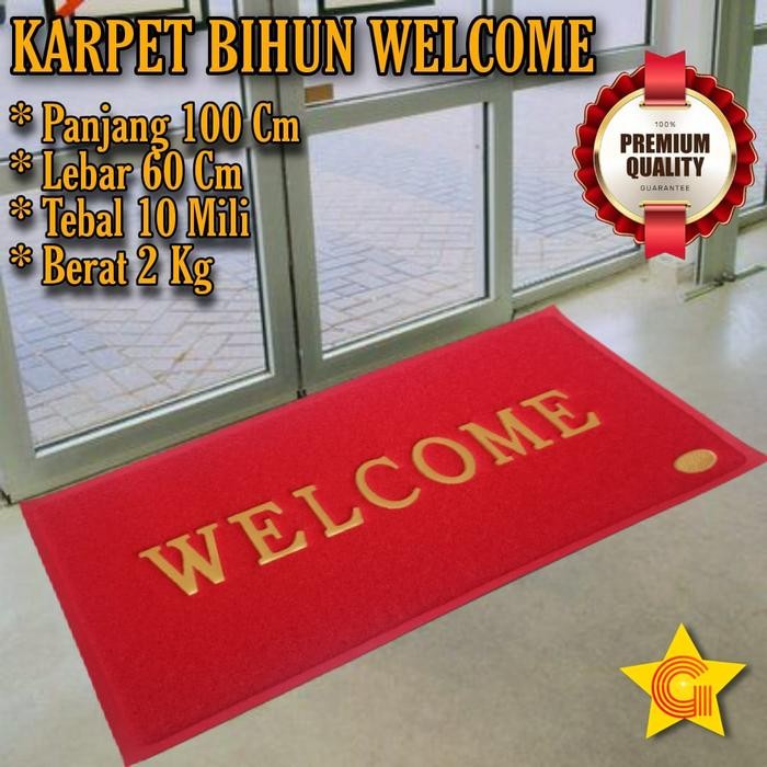 

Promo Terbatas Karpet Keset Bihun Welcome 60X100Cm 10Mm Yugen Anti Slip