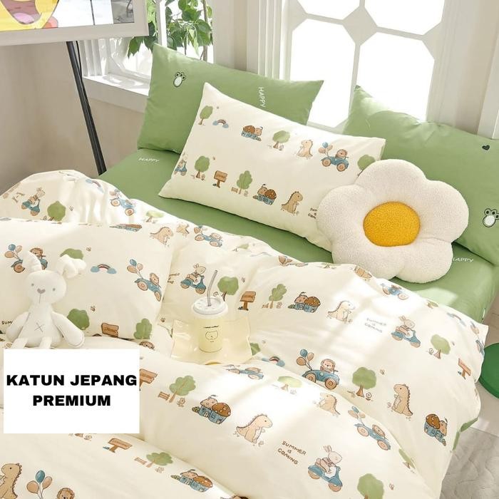Sprei Katun Jepang Anak Import 90x200 - 200x200cm KJA15